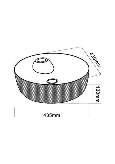Eva Banyo Lena E-5001R Tezgah Üstü Porselen Lavabo