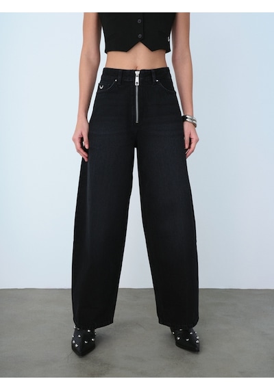 Super Baggy Baggy Fit Kadın Pantolon Denim
