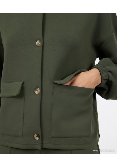 Yargıcı Regular Kapüşonlu Yaka Uzun Kol Sweatshirt 26kksw9005l 014 Yeşil