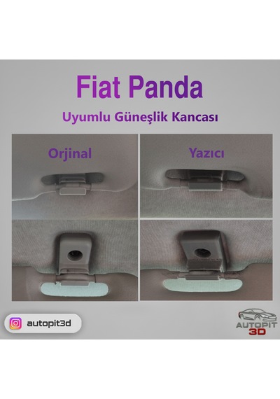 Fıat Panda Uyumlu Güneşlik Kancası Güneşlik Kancası