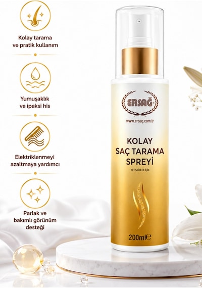 Ersağ Yetişkinler İçin Kolay Saç Tarama Spreyi  200 ML