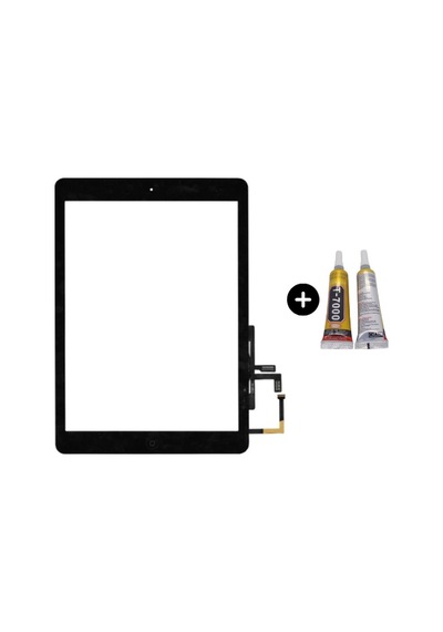 Apple Uyumlu iPad 5.nesil A1822-a1823 Servis Home Tuşlu Dokunmatik Siyah + B7000