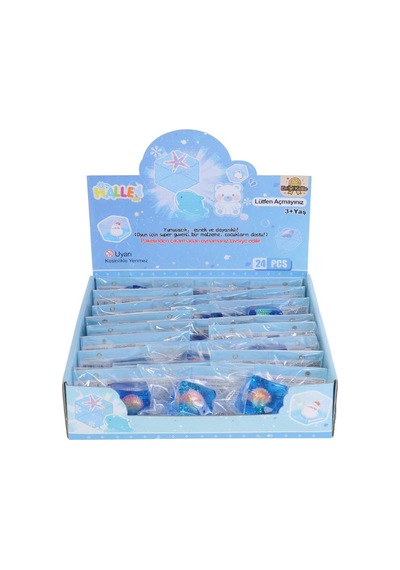 Deniz Kabuğu Temalı Squishy Stres Oyuncağı Mavi Mavi