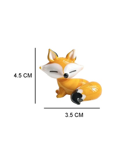Sevimli Tilki Mini Cam Figür