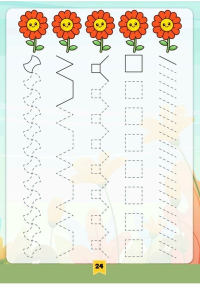 1-5 Yaş Çizgi Çalışmaları Yaz-sil Kitabı