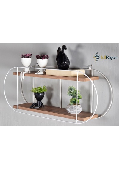 Fullreyon Dekoratif 2 Raflı Duvar Rafı (523190578)