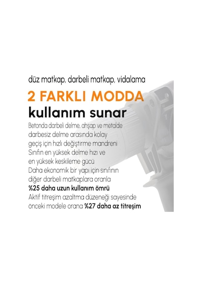 Prohummer Ph250 Profesyonel Elektrikli 13mm Darbeli Matkap Mavi
