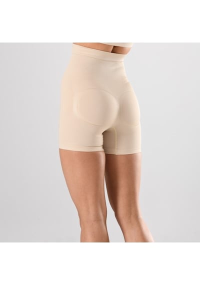 Nacar Store Kadın 1 Beden Küçülten Yüksek Bel Boxer Slikonlu Ten Rengi Dikişsiz Korse