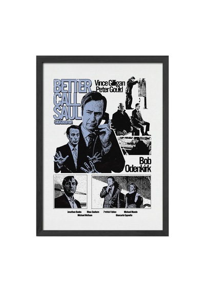 Better Call Saul Siyah Ahşap Çerçeveli Poster, Dizi Duvar Tablosu