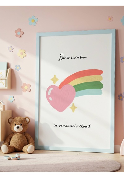 Be A Rainbow Dijital Baskı Poster V2 Çerçevesiz