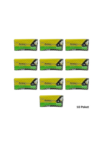 Naksan Takviyeli Kalın Desenli Çizgili Siyah Çanta Poşet Torba - 6 No - 60x70 Cm. - 50 Adetlik 10 Paket