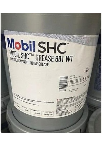 Mobil Shc Grease 681 WT Kova Sentetik Rüzgar Türbin Gresi 16 KG