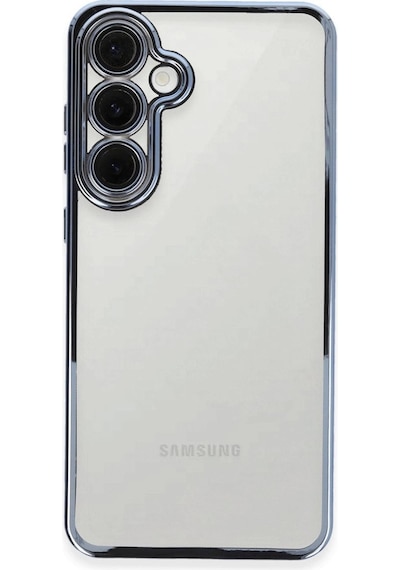 Samsung Galaxy Uyumlu, S24 Fe Kılıf Razer Lensli Silikon - Lacivert