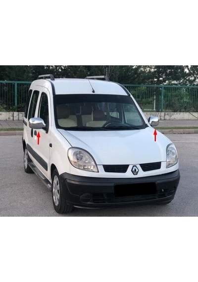 Renault Kangoo 2002 - 2007 Ayna Kapağı Abs Krom