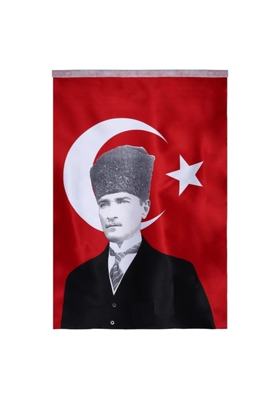 Lona Sanat Atatürklü Türk Bayrağı 135/180