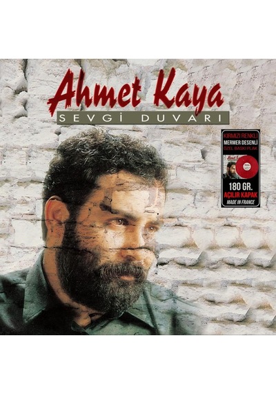 Ahmet Kaya Sevgi Duvarı Kırmızı Mermer Desenli Plak Lp