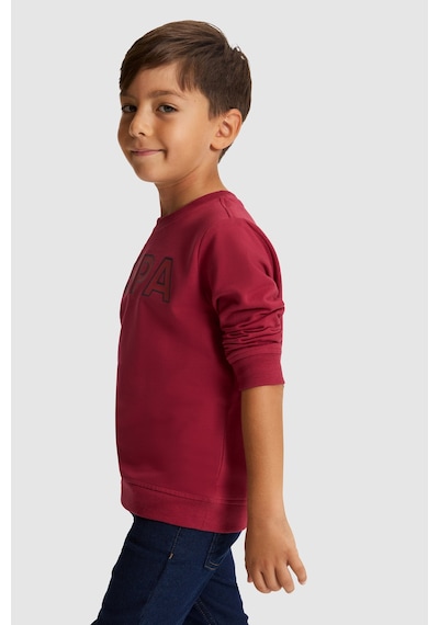 U.S. Polo Assn. Erkek Çocuk Bordo Uspa Baskılı %100 Pamuk Sweatshirt 50329910-vr223 Vişne U.S. Polo Assn. Erkek Çocuk Bordo Uspa Baskılı %100 Pamuk Sweatshirt 50329910-vr223 Vişne