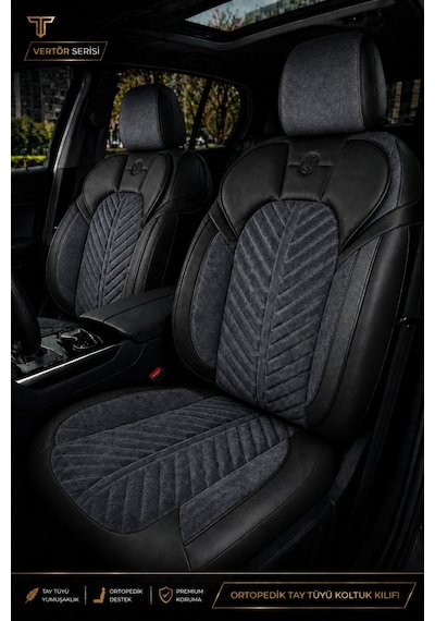 Subaru Impreza 2008-2011 Uyumlu Süvari Serisi Füme Siyah Oto Koltuk Kılıfı