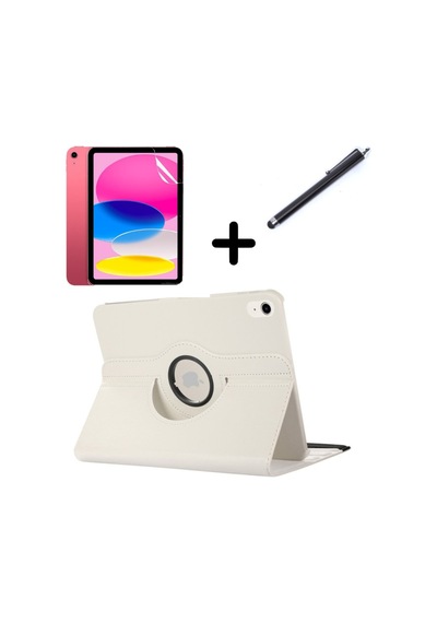 Apple Uyumlu iPad 2 3 4 Kılıf Dönen Tablet Kilifi Ekran Koruyucu+Kalem