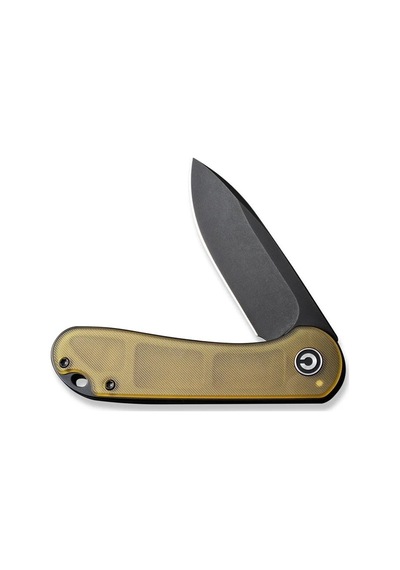 Civivi Elementum Bead Blasted Ultem Handle Black Stonewashed D2 Blade Kamp Çakı Sarı