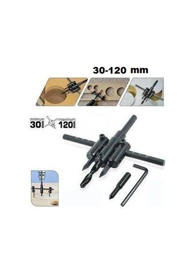 Emka Ayarlanabilir Ayarlı Daire Delme Panç Seti 30.200 Mm