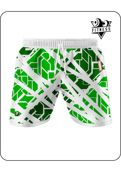 Freeside Vector Grid Training Short Yeşil