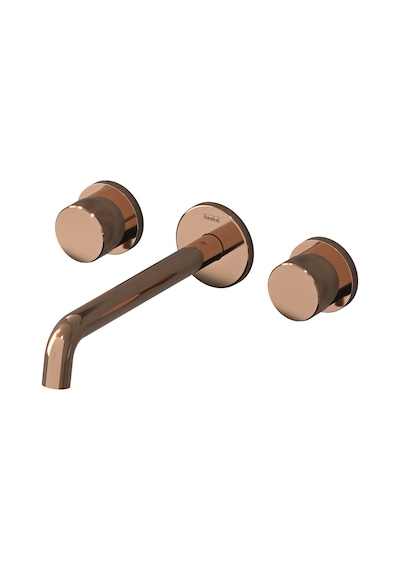 Teska E 5219 Tria Ankastre Lavabo Bataryası Rose Gold
