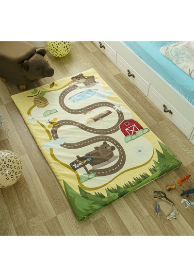 Zooturak Peluş Çocuk Matı Ayı Pekuta 100cm x 150cm