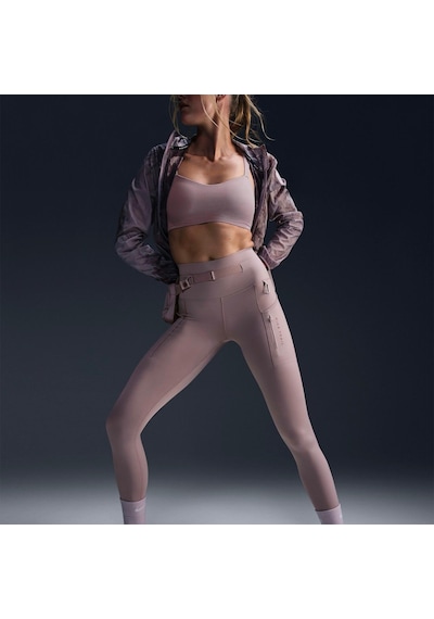 Nike Trail Go 7/8 Yüksek Destekli Kadın Koşu Taytı Sıkı Ve Dar Kalıptır Extra Çantalıdır -sportxstore Mor