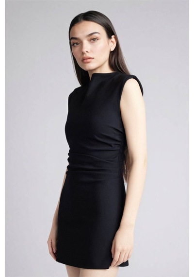 Defacto Bodycon Vücudu Saran Mini Elbise H0163ax26smnv245 Lacivert-nv245