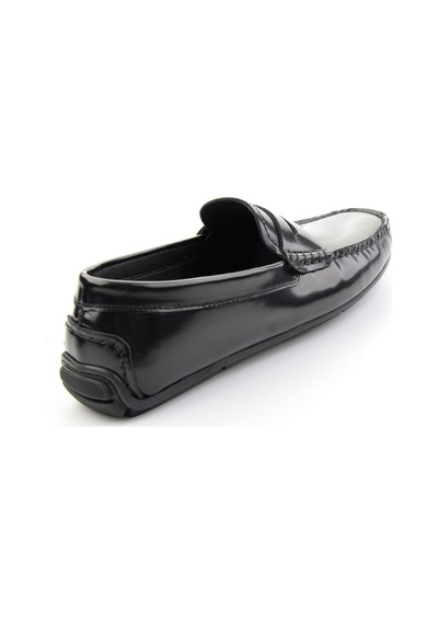 Siyah Hakiki Deri Erkek Loafer Ayakkabı E01648620514