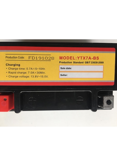 Akü Ytx7a-bs (mf) 12v 7ah Sct Ve Motosikletler İle Uyumlu