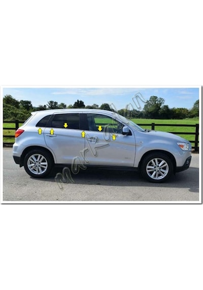 Db Chrome Mitsubishi Asx Cam Çıtası Nikelajı 2011 Sonrası 6  Parça
