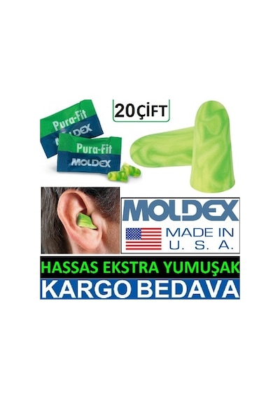 Moldex Yumuşak Tıkaç & Uyku Tıpası Yeşil