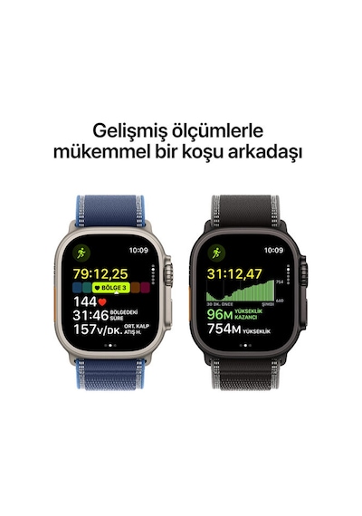 Apple Watch Ultra 3 GPS + Cellular 49 MM Natürel Titanyum Kasa Akıllı Saat (Distribütör Garantili)