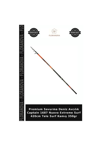 Premium Savurma Deniz Avcılık Captain 1687 Nuovo Extreme Surf 420cm Tele Surf Kamış 350gr Standart