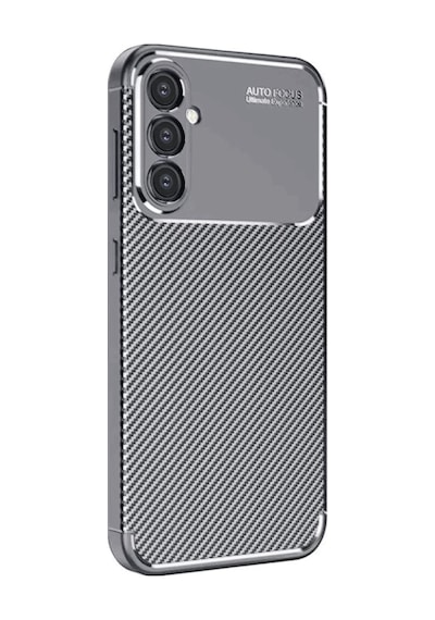 Samsung Uyumlu Galaxy A26 Uyumlu Kılıf Auto Focus Karbon Kapak - Gri