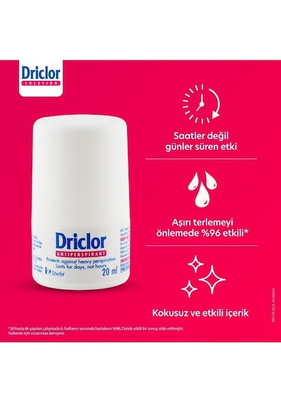 Aşırı Terleme Önleyici Antiperspirant Roll-on 20ml X3