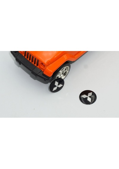 Mitsubishi Oto Anahtar 3M Metal Alaşım Logo 2Li Set