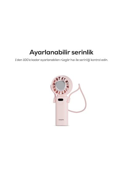 Xenon Smart Peltier Buz Soğutmalı El Vantilatörü 100 Kademe, 3600mah, 8300 Rpm, Usb-c, Askılı
