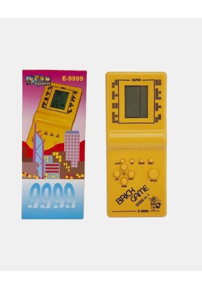 Retro Tetris El Aterisi Pil İle Çalışan Taşınabilir Mini Oyun Konsolu