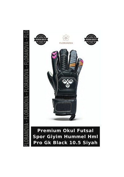 Floranova Premium Kaleci Aksesuarı Futsal Futbol Aksesuarı Hummel Hml Pro Gk Black 10.5 Siyah
