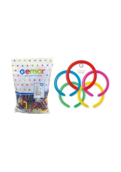 Gemar Sosis Balon Çok Renkli 2'' 5 Cm 100 Adet