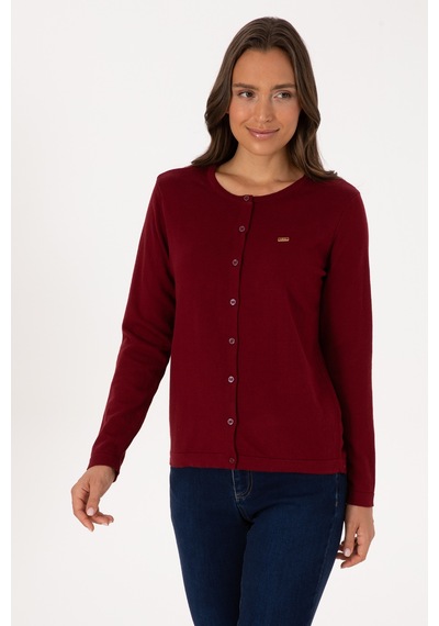 U.s. Polo Assn. Kadın Bordo Hırka Triko 50307719-vr014 Bordo