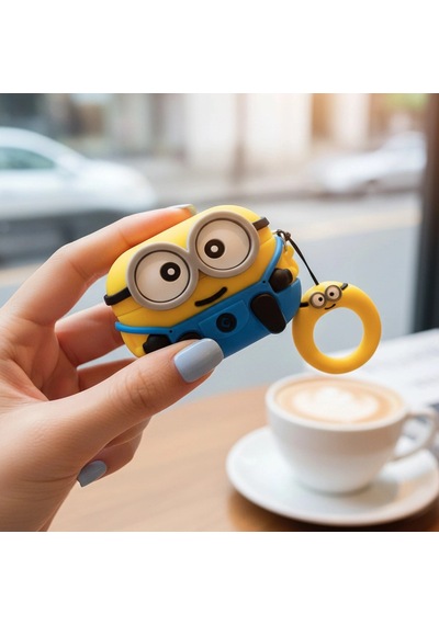 Caseonn Apple Uyumlu AirPods Pro Kılıf Karakter Figürlü Mnion Bob