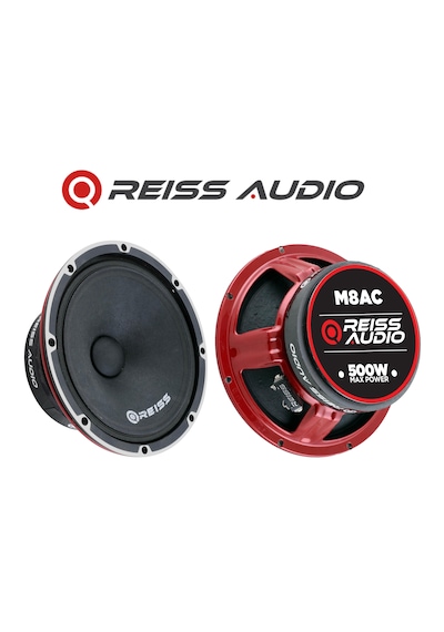 Rs-m8ac 20cm Tanesi 500wat-250w Rms 20cm Oto Midrange Hoparlör Metal Kapaklı