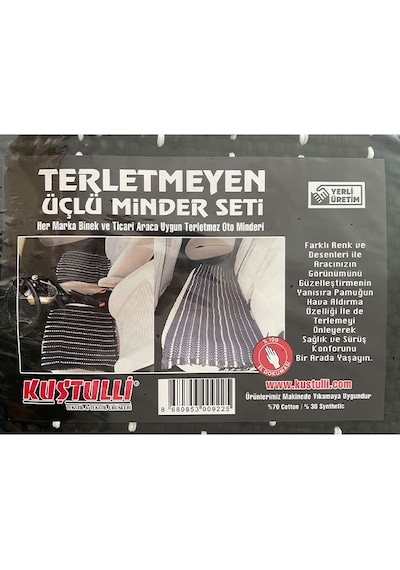 Kuştulli Oto Kilim Minder Siyah