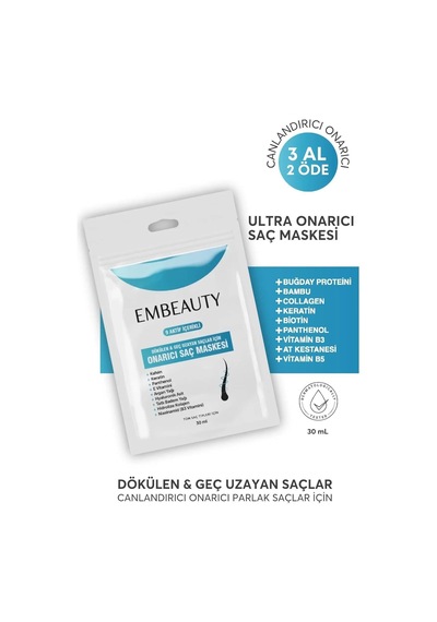 Lexroo Besleyici Onarıcı Saç Maskesi 30 Ml