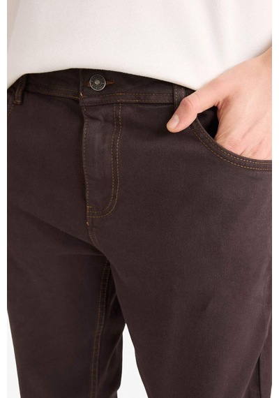 Defacto Regular Fit Düz Paça Pantolon G6925ax25wnbn192 Kahve-bn192