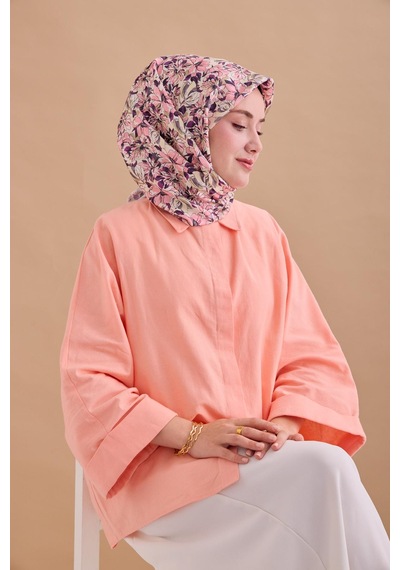 Silk Home Twill İpek Eşarp 11477-16 Küf Yeşili, Ekru, Pembe, Gri, Mor